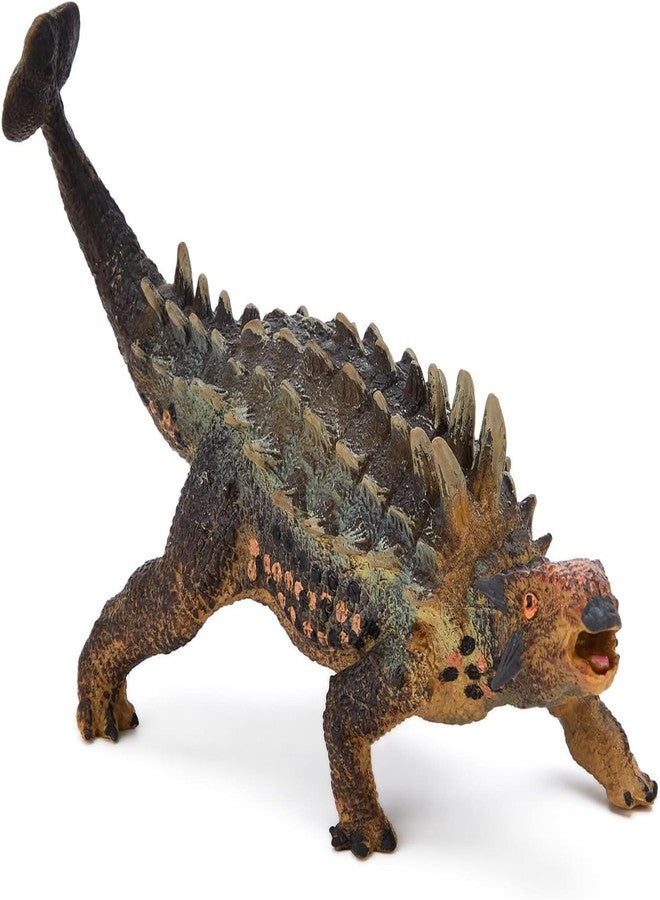 FUNFOB Dinosaur Toy Figure Width - 15cm Ankylosaurus Dinosaur Toys for Kids & Adults PVC Multicolour | Grey Spike Short Legs SML - Image 1